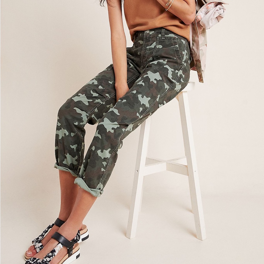 Anthropologie Wanderer Camo Cargo Pants